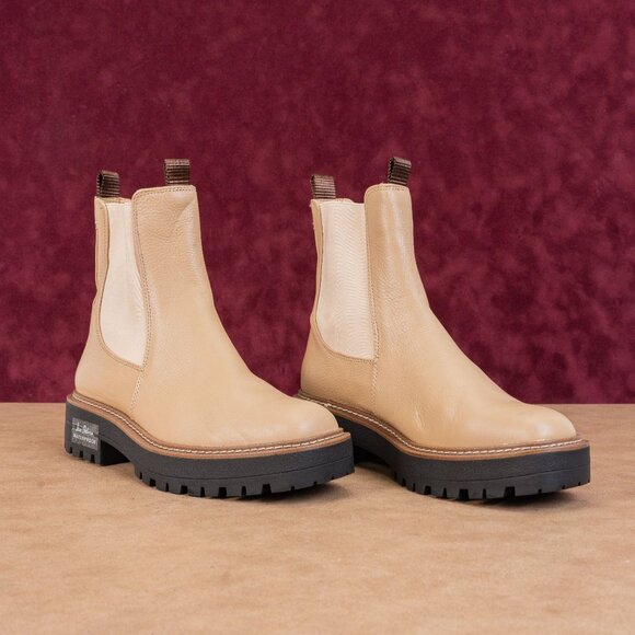 Sam Edelman Women Laguna Sesame Comfortable Chelsea Suede Boots size 8 - Picture 1 of 7